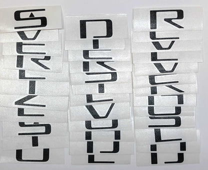 Premium Cast Vinyl Decal Letters for 2019-2025 Silverado Fender and Tailgate Emblems