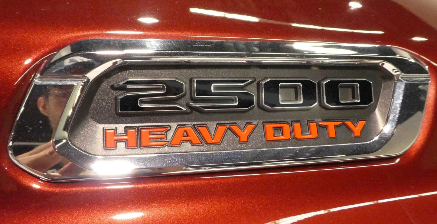 Premium Cast Vinyl Decal Numbers for 2019-2026 RAM 2500/3500 Hood x2