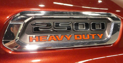 Premium Cast Vinyl Decal Numbers for 2019-2026 RAM 2500/3500 Hood x2