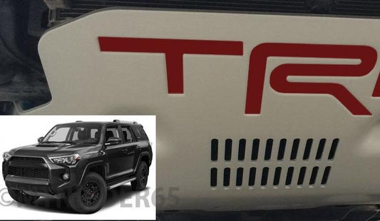 Premium Cast Vinyl Decal Letter Inserts for 2015-2018 4Runner TRD Pro Skid Plate