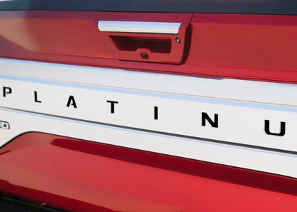Premium Cast Vinyl Decal Letter Inserts for 2015-2020 F-150 PLATINUM Tailgate