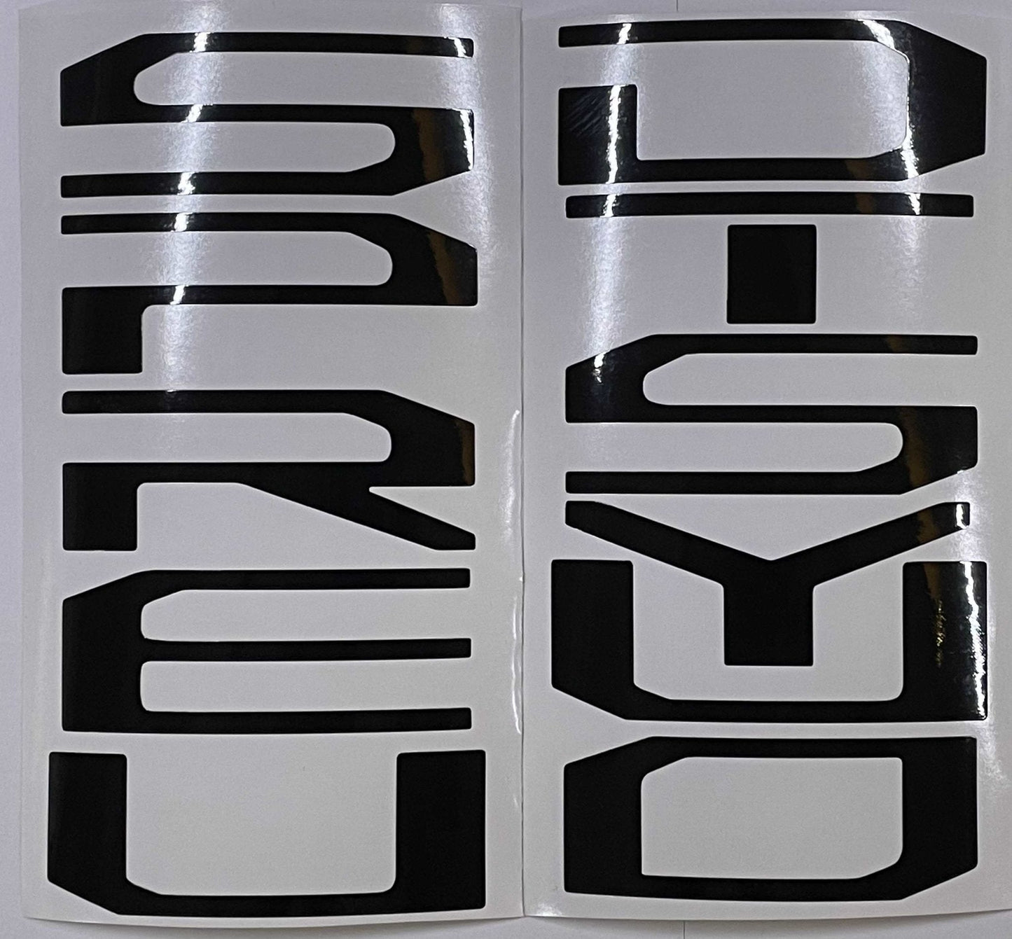 Premium Cast Vinyl Decal Letter Inserts for 2017-2026 SUPER DUTY Hood