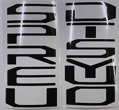 Premium Cast Vinyl Decal Letter Inserts for 2017-2026 SUPER DUTY Hood