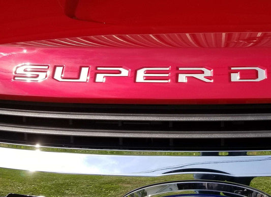Premium Cast Vinyl Decal Letter Inserts for 2017-2026 SUPER DUTY Hood