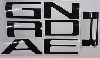 Premium Cast Vinyl Decal Letter Inserts for 2019-2026 Ranger Tailgate