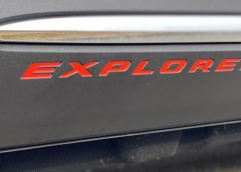 Premium Cast Vinyl Decal Letter Inserts for 2020-2025 Explorer Doors x2