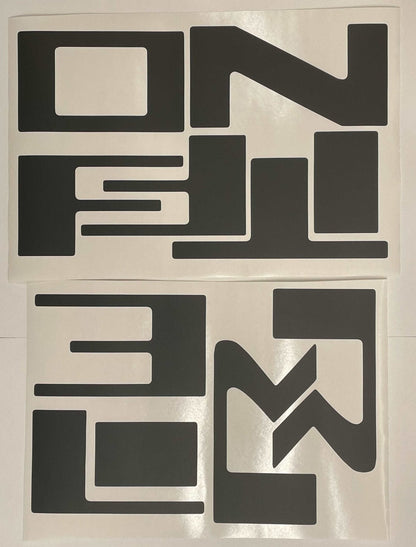 Premium Cast Vinyl Decal Letter Inserts for 2022-2025 Frontier Tailgate