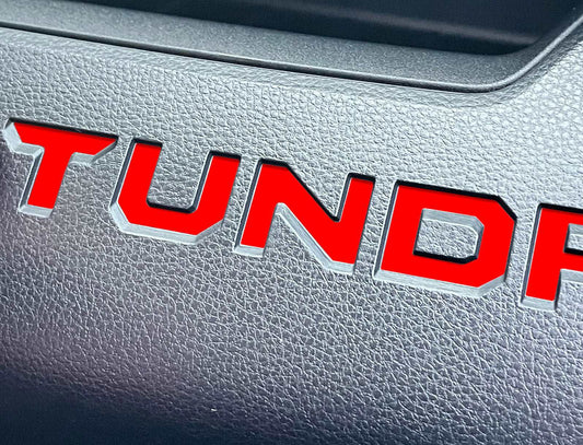 Premium Cast Vinyl Decal Letter Inserts for 2022-2026 Tundra Dashboard