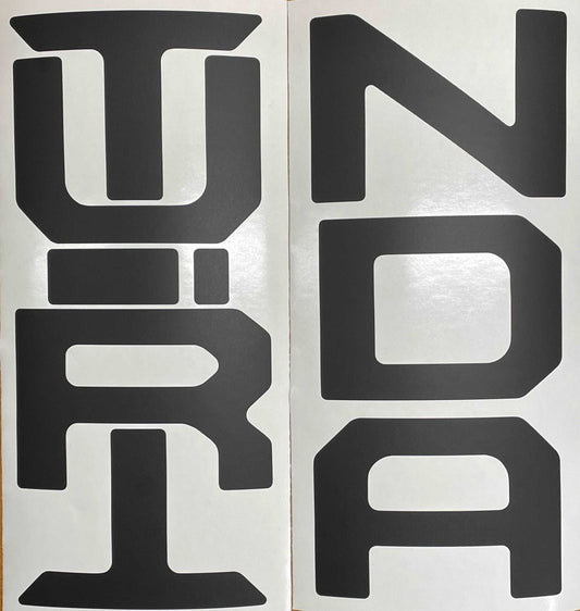 Premium Cast Vinyl Decal Letter Inserts for 2022-2026 Tundra Tailgate