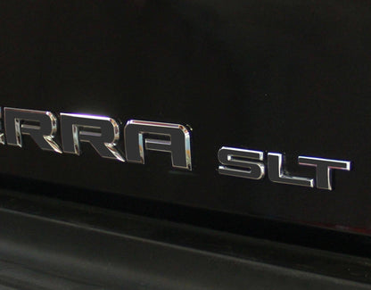 Premium Cast Vinyl Decal Letter Inlays for 2008-2018 SIERRA Doors and Tailgate