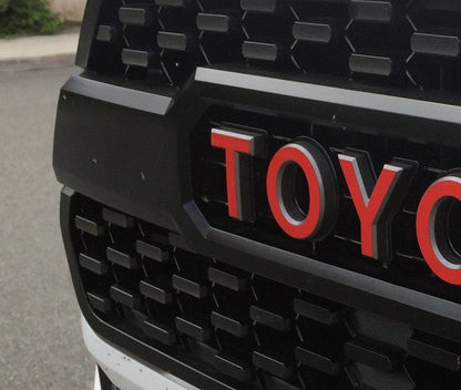 Premium Cast Vinyl Decal Letter Inlays for 2015-2026 Tacoma TRD PRO Grille
