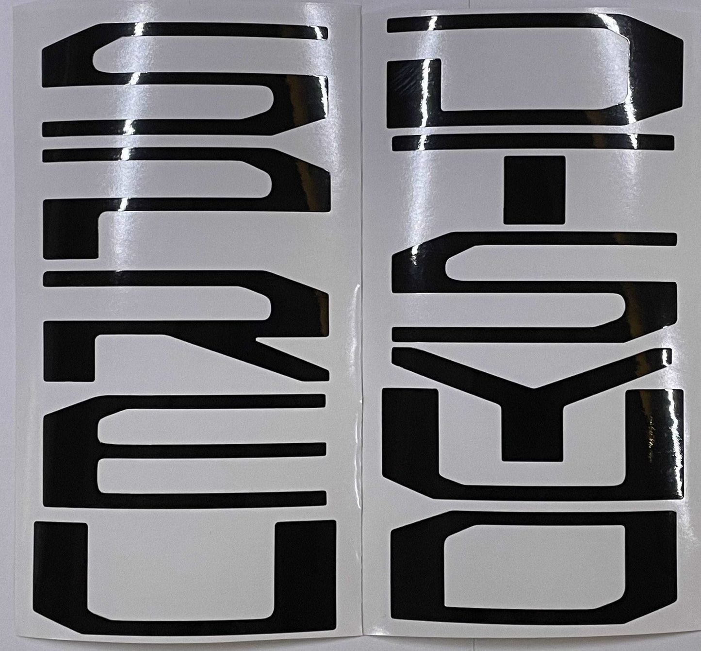 Premium Cast Vinyl Decal Letter Inserts for 2017-2026 SUPER DUTY Tailgate