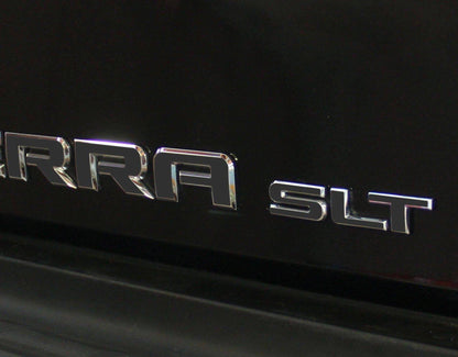 Premium Cast Vinyl Decal Letter Inlays for 2019-2026 SIERRA Doors and Tailgate