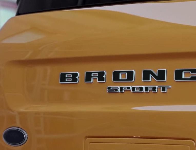 Premium Cast Vinyl Decal Letter Inlays for 2020-2026 Bronco Sport Tailgate