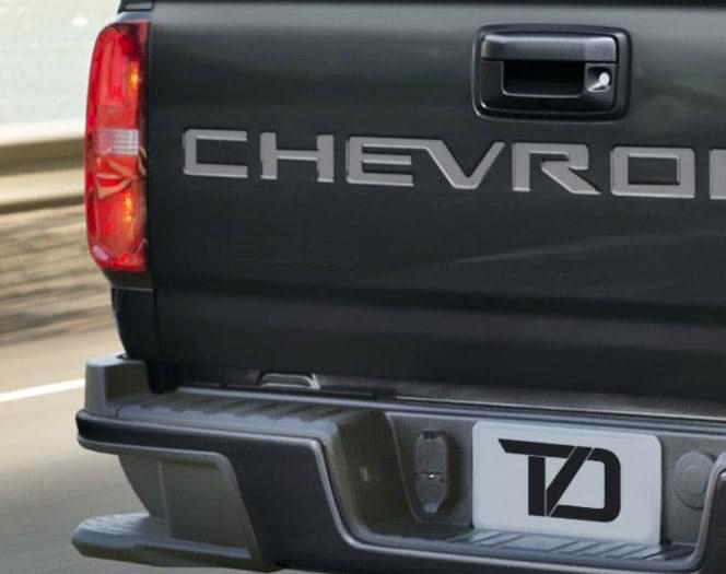 Premium Cast Vinyl Decal Letter Inserts for 2021-2026 Colorado Tailgate