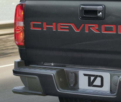 Premium Cast Vinyl Decal Letter Inserts for 2021-2026 Colorado Tailgate