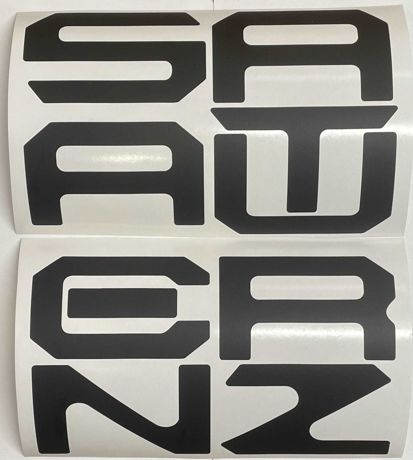 Premium Cast Vinyl Decal Letter Inserts for 2022-2026 Santa Cruz Tailgate