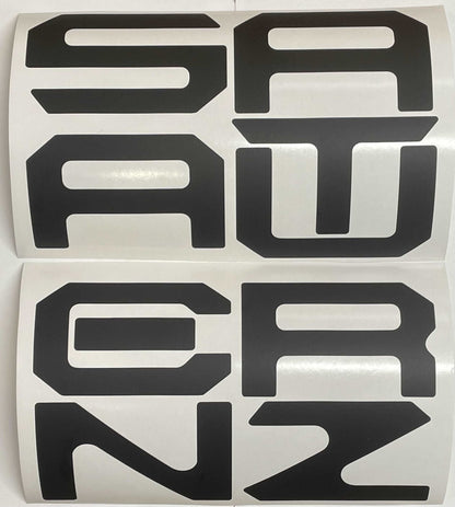 Premium Cast Vinyl Decal Letter Inserts for 2022-2026 Santa Cruz Tailgate
