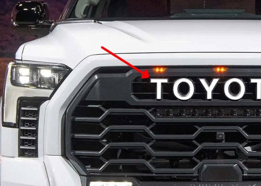 Premium Cast Vinyl Decal Letter Inlays for 2022-2026 Tundra TRD Pro Grille