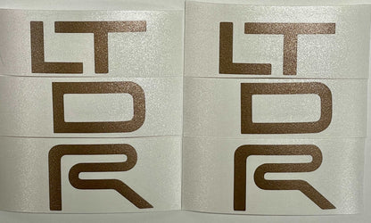 Premium Cast Vinyl Decal Letter Inlays for 2017-2021 Tacoma TRD Pro Door Emblems
