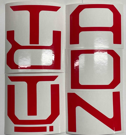 Premium Cast Vinyl Decal Letter Inlays for 2022-2026 Tundra Raised Tailgate Letters