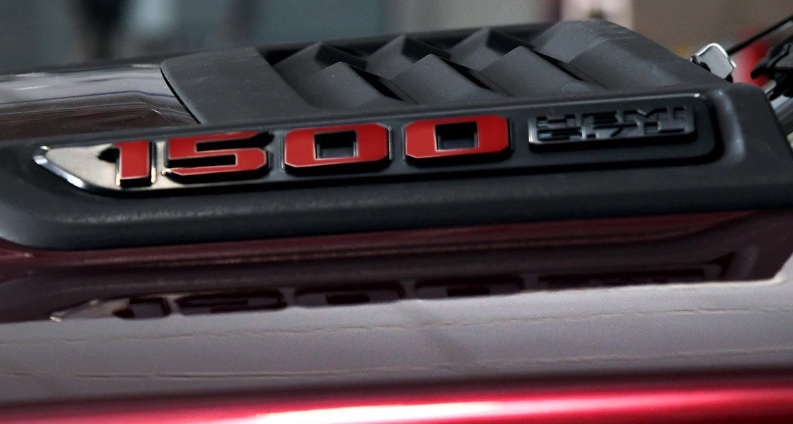 Premium Cast Vinyl Decal Number Inlays for 2019-2026 RAM 1500 Hood x2