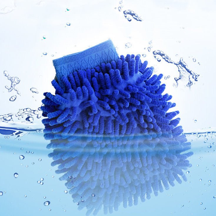 Premium Chenille Car Wash Gloves (2-Pack) | Scratch-Free | Super Absorbent | 3 Colors