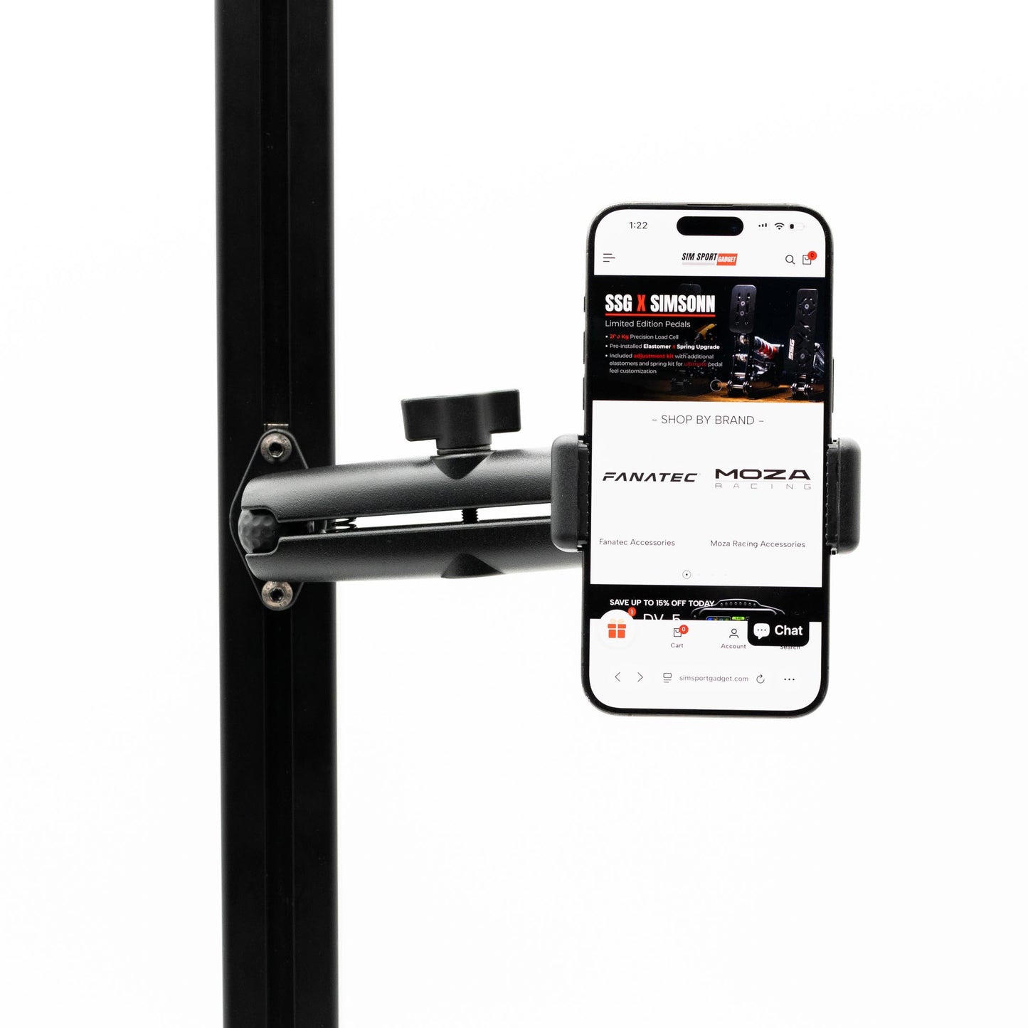 Phone Mount with Premium Articulating Aluminum Arm