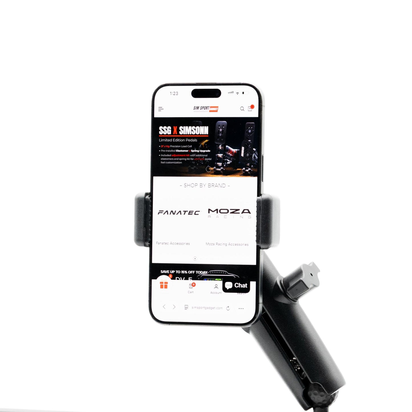 Phone Mount with Premium Articulating Aluminum Arm