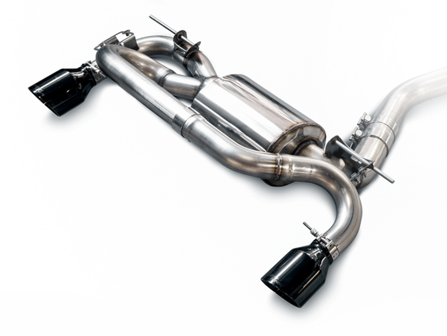 AWE Tuning Touring Edition Axle-back Exhaust for BMW F22 M235i / M240i - Diamond Black Tips (102mm) 3010-33034