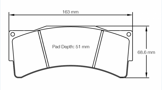 PAGID Racing Pagid Racing 8233 RST3 Compound Brake Pads 8233-RST3