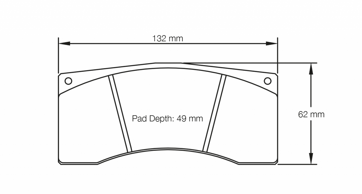 PAGID Racing Pagid Racing 1595 RST2 Compound Brake Pads 1595USA-RST2