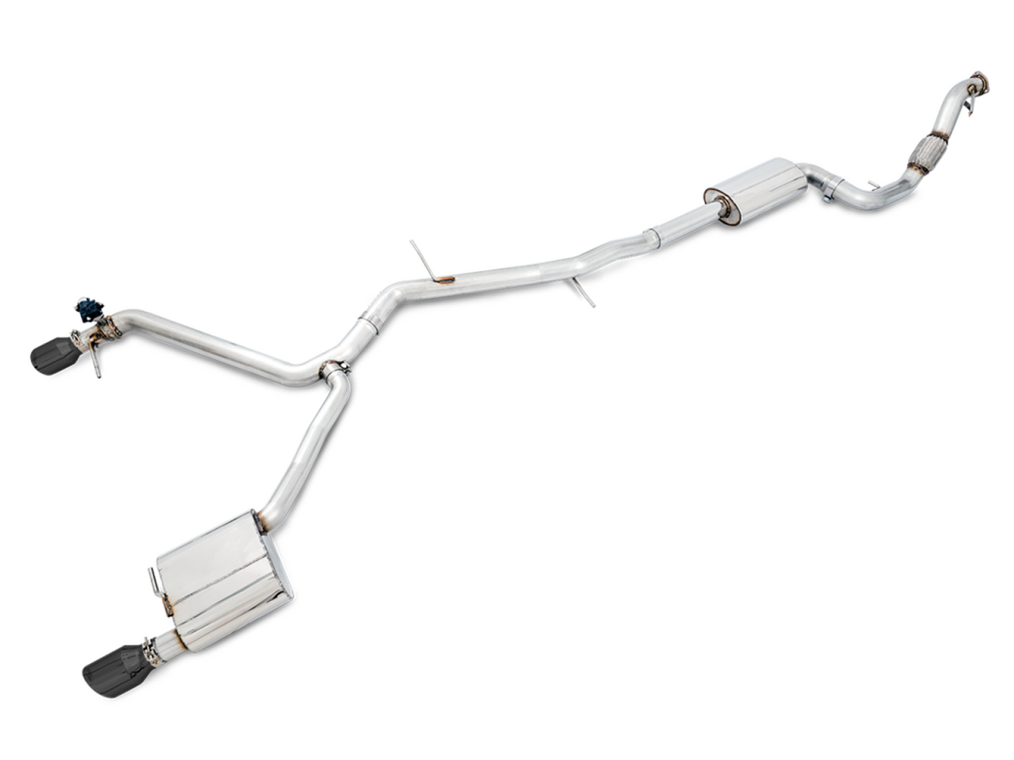 AWE Tuning AWE SwitchPath™ Exhaust for B9 A5, Dual Outlet - Diamond Black Tips (includes DP and SwitchPath Remote)