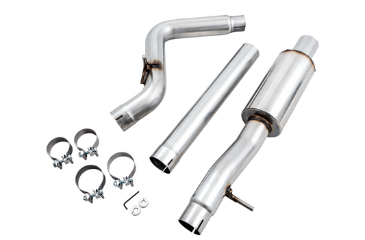 AWE Tuning Tread Edition Axleback Dual Exhaust for Jeep JK/JKU 3.6L - Chrome Silver Tips 3015-32003