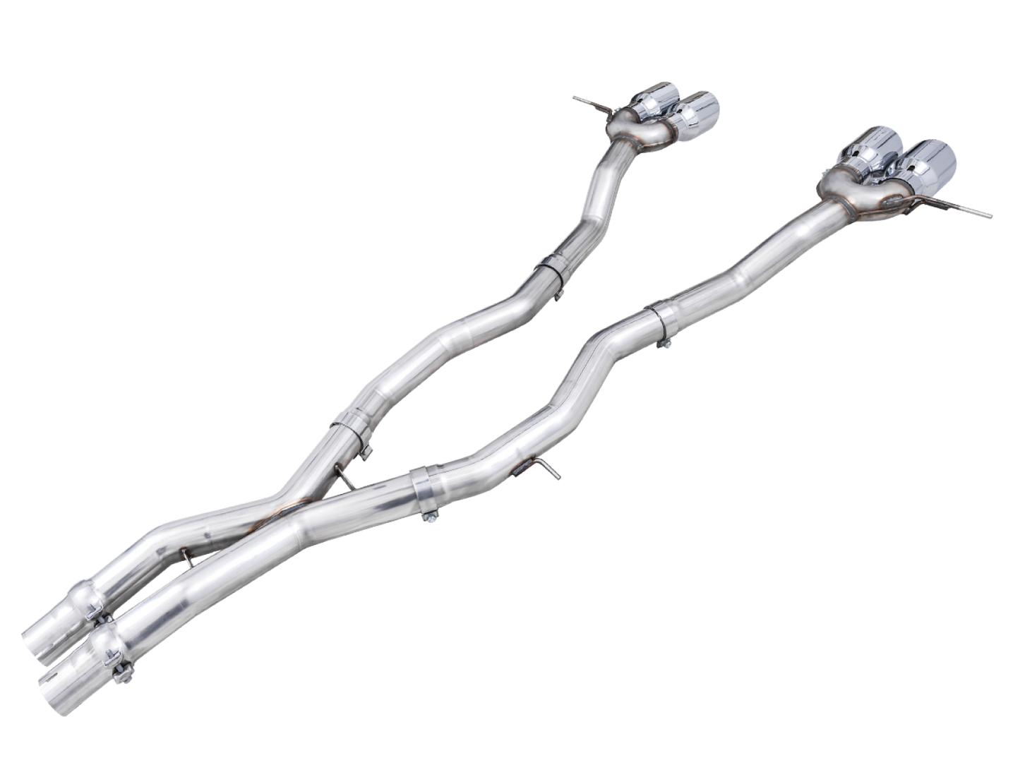 AWE Tuning Track Edition Catback Exhaust for BMW G8X M3/M4 - Chrome Silver Tips 3020-43482