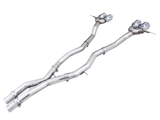 AWE Tuning Track Edition Catback Exhaust for BMW G8X M3/M4 - Chrome Silver Tips 3020-43482