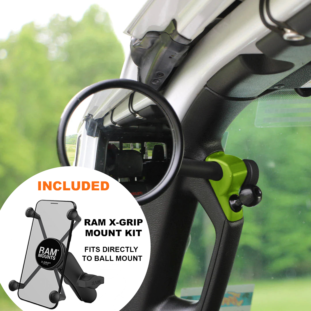 A-PILLAR SIDE MIRRORS FOR 2018 - 2023 JEEP WRANGLER JL & GLADIATOR - CMM OFFROAD