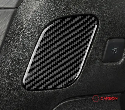 Real Carbon Fiber Driver Side Dash Trim Overlay for Mustang 2015-2023