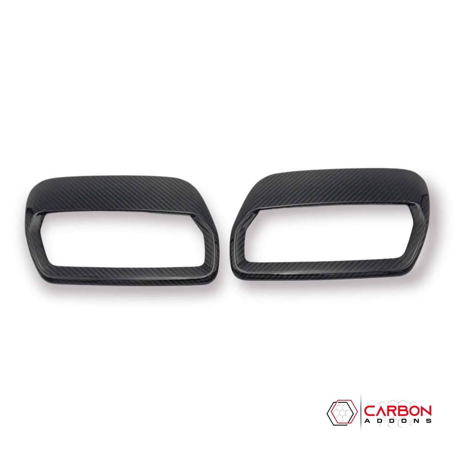 Real Carbon Fiber Hood Vent Cover for For Mustang 2018-2023