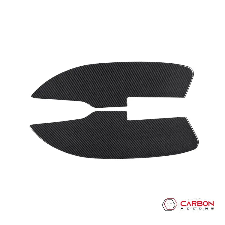 Real Carbon Fiber Interior Door Panel Overlay For 2015-2023 Dodge Challenger