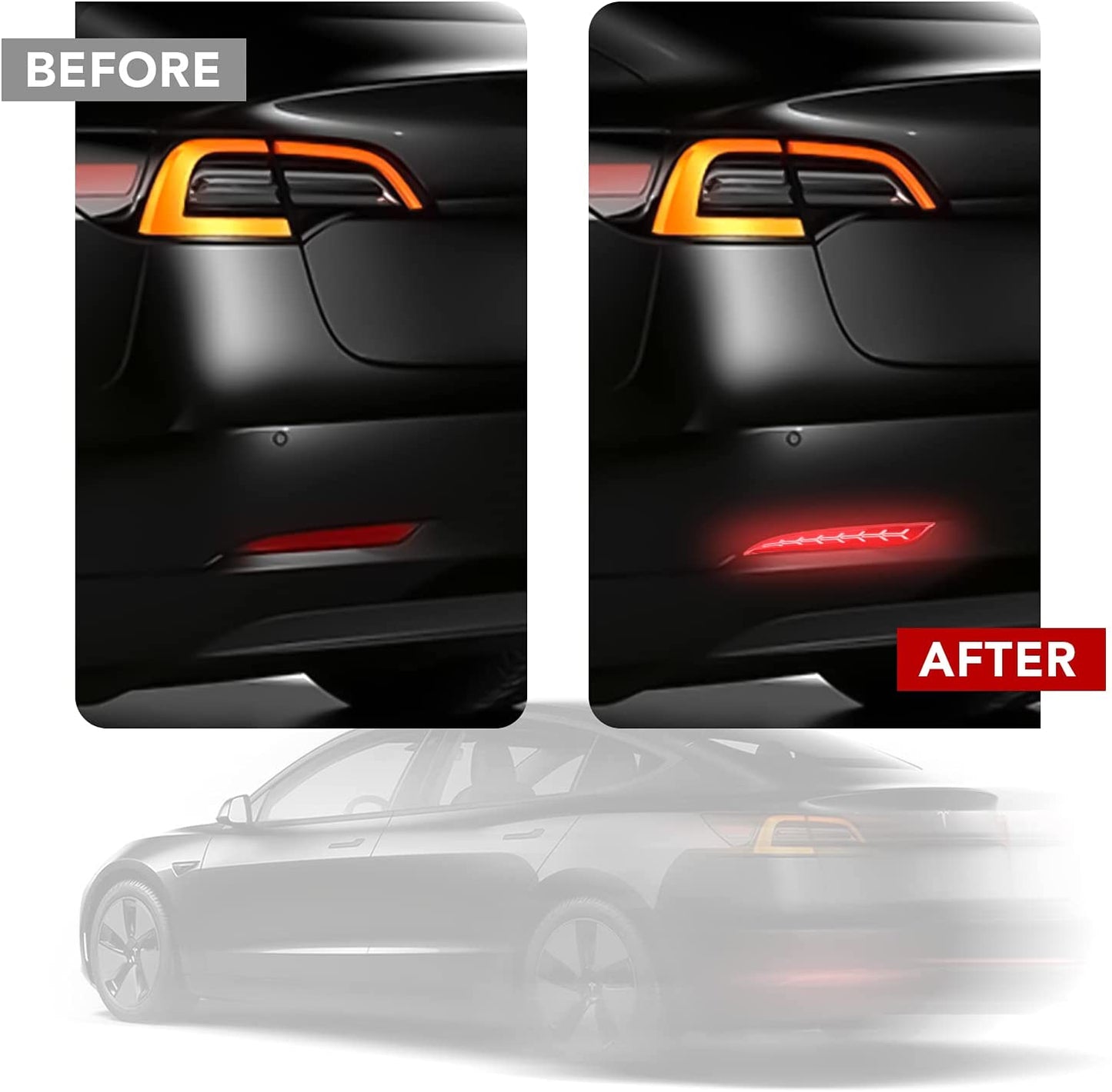 TESERY Rear Bumper Turn Signal Light Upgrade for Model Y