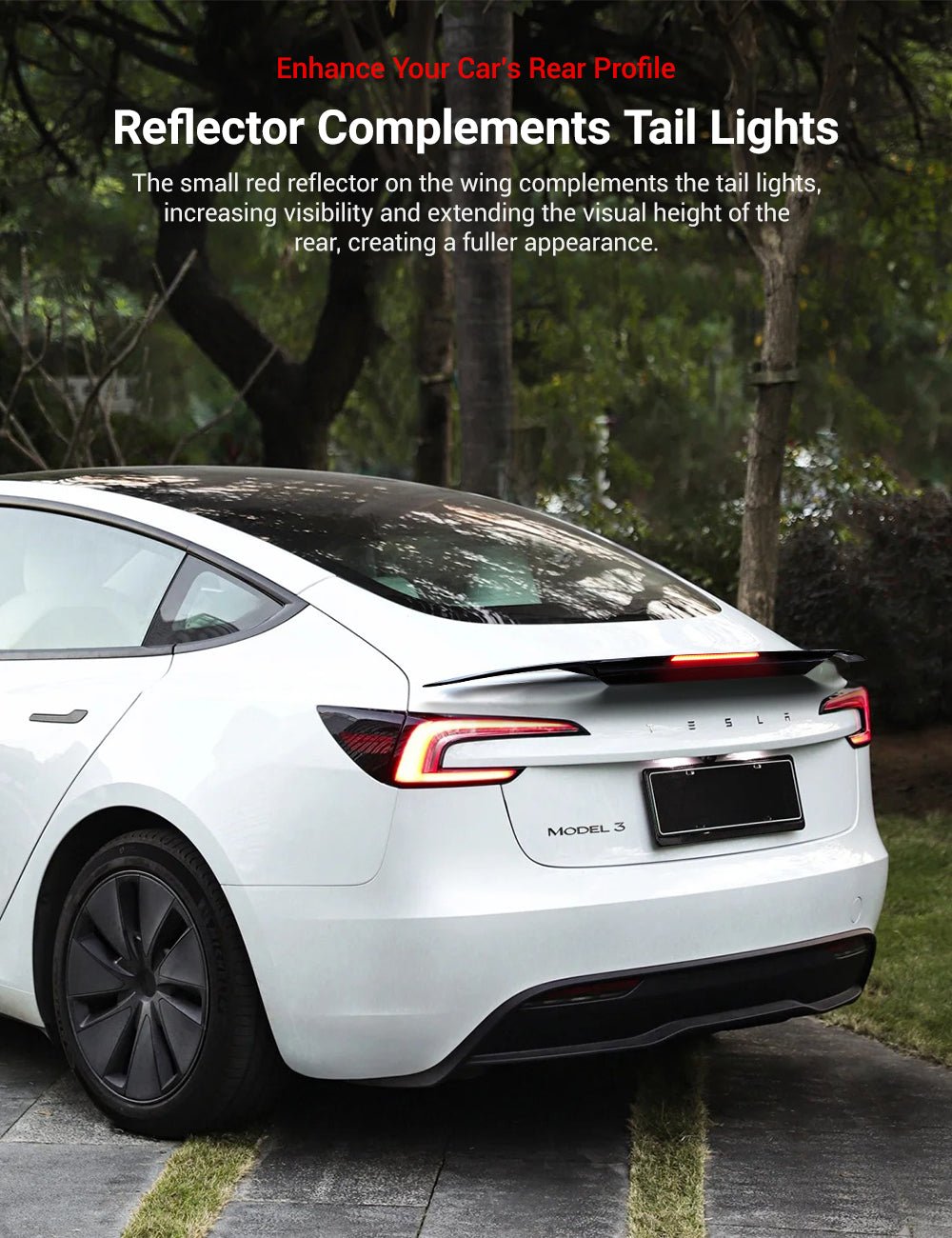 Rear Led Spoiler for Model 3 Highland / Model Y | TESERY