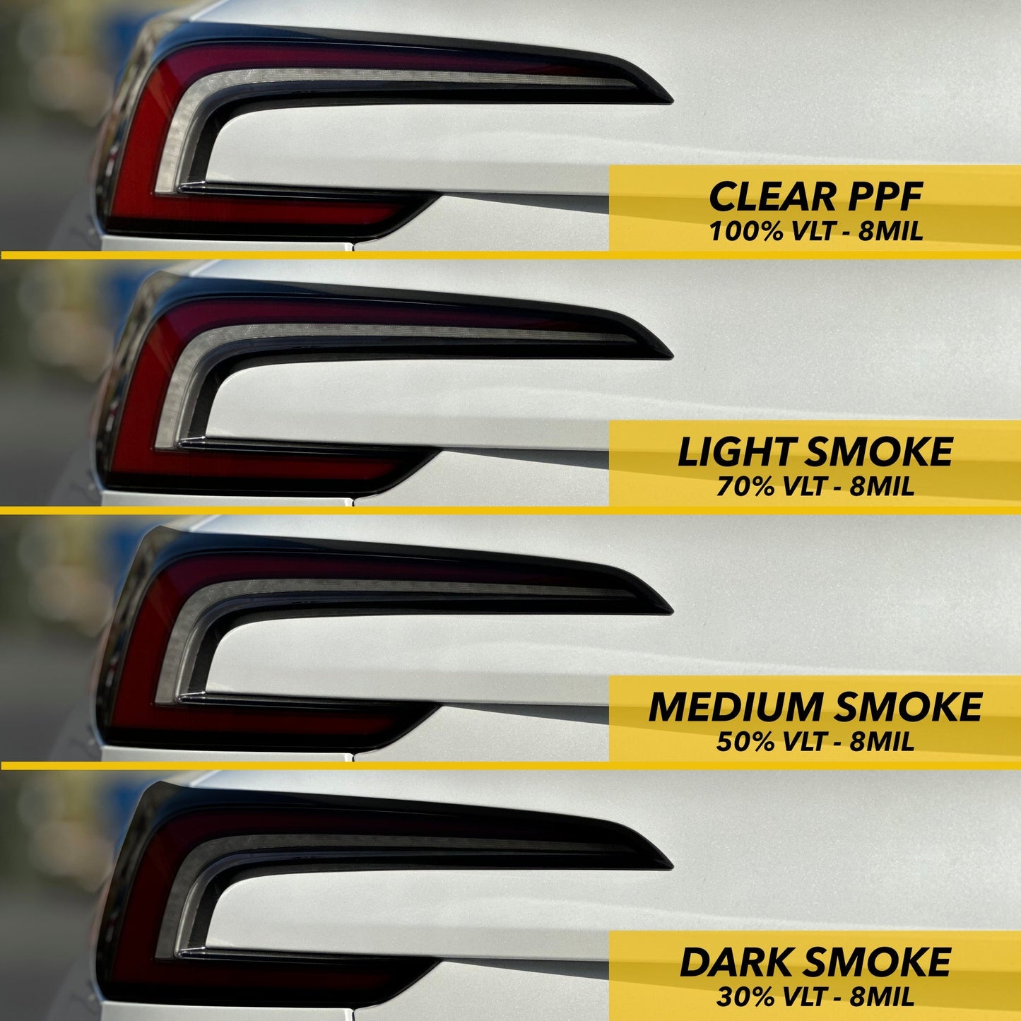 Tail Lights Smoke Tint PPF | Tesla Model 3 Highland