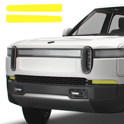 Yellow Fog Lights Tint | Calendered Brimstone Yellow Shade Filter for Rivian R1S & R1T