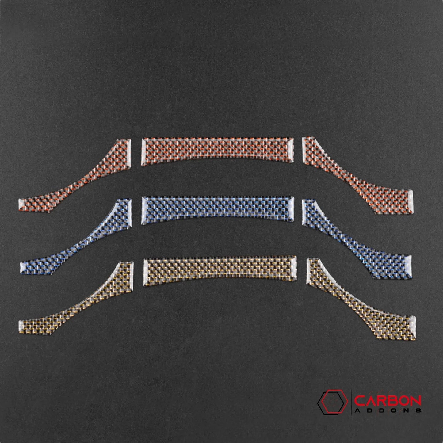 Reflective Carbon Fiber Full Dashboard Set for Mustang 2015-2023