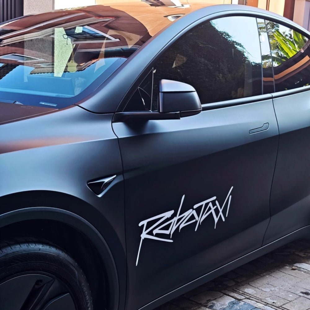 Reflective Robotaxi Decal | Tesla Body & Window Waterproof PVC Sticker