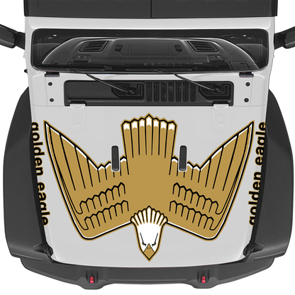 Retro Golden Eagle Graphics Set