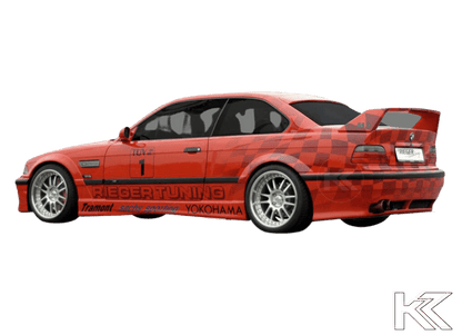 Rieger BMW E36 Convertible GT Wing wo/3rd Brake Light