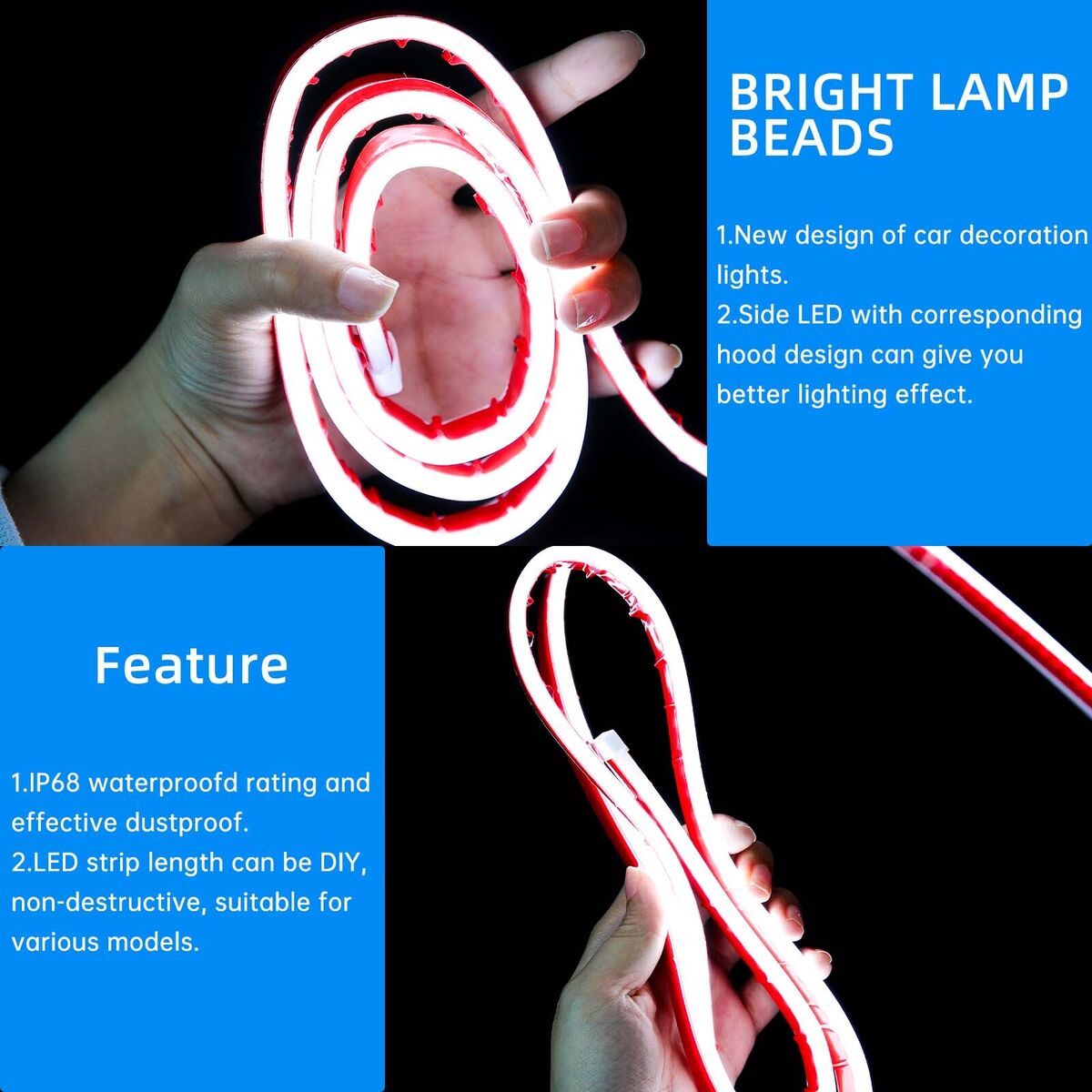 LED Strip Light For Car Hood