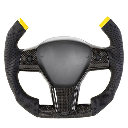 Custom Carbon Fiber Steering Wheel for Tesla Model 3 / Y【F1 Style】